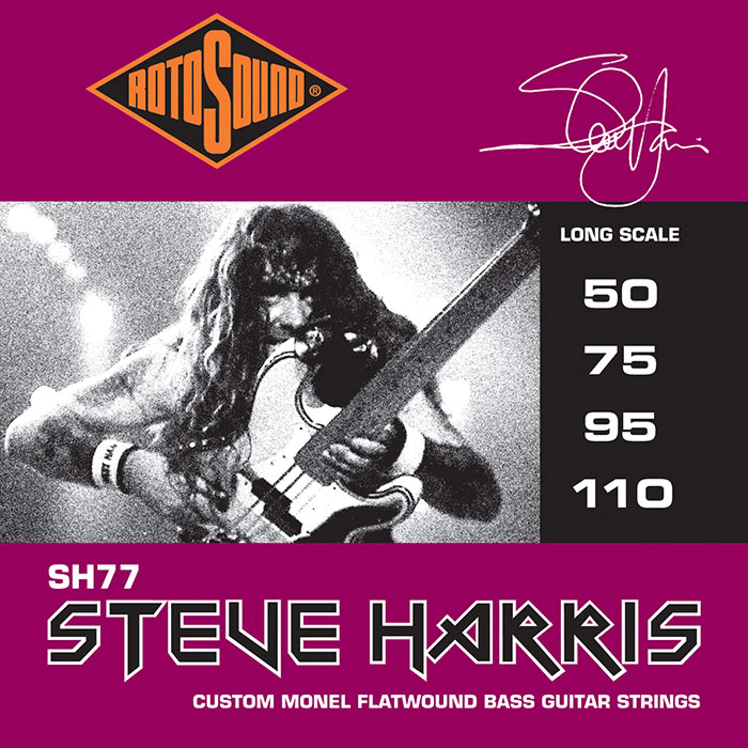 Amazon.com: Rotosound SH77 Steve Harris Monel Flatwound Bass